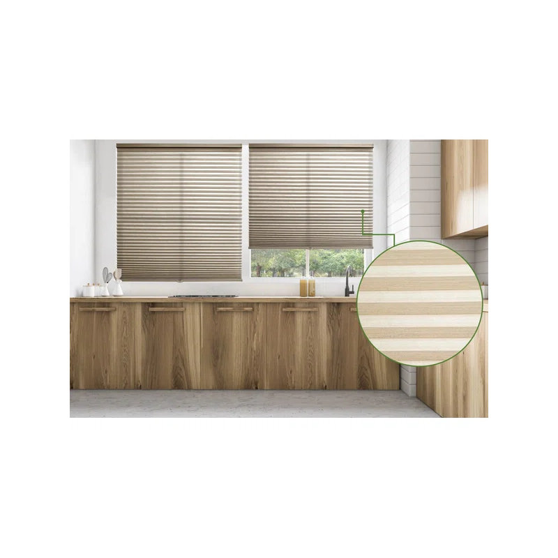 Semi Sheer Cellular Shade, 61"W x 48"L