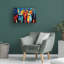 «Colorful Cat 3 on Canvas» par Ray Heere, reproduction-90738249