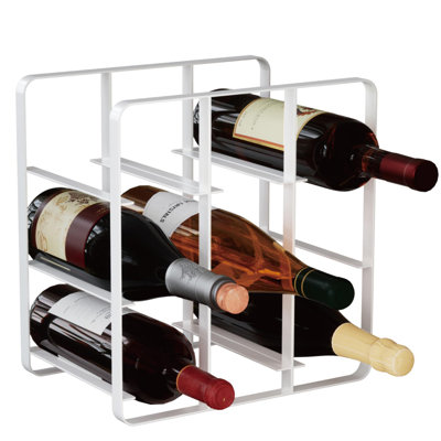 Wine Rack,  Countertop Wine Holder Stand (White)