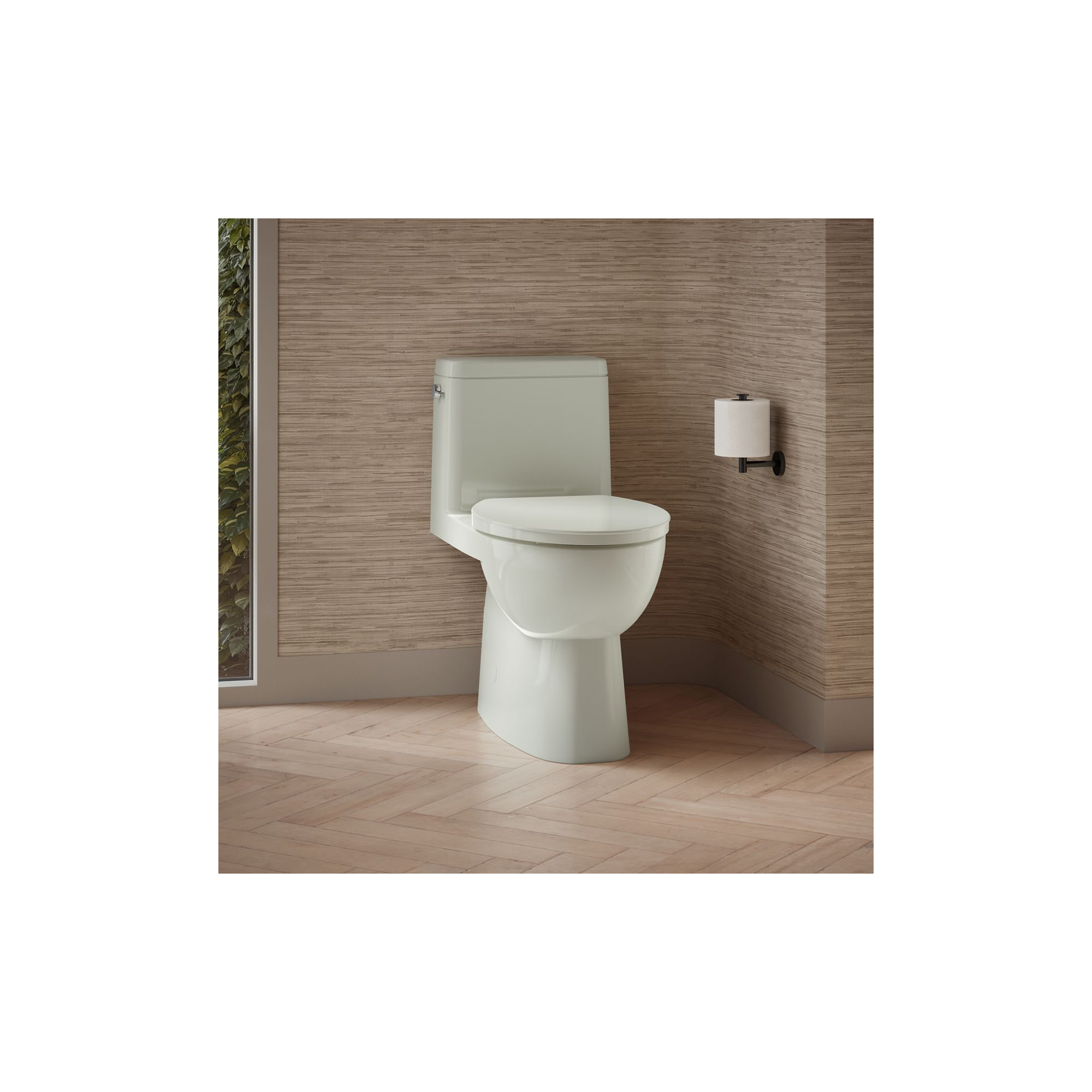 Reach 1.28 GPF Water Efficient Elongated Toilet, Dune