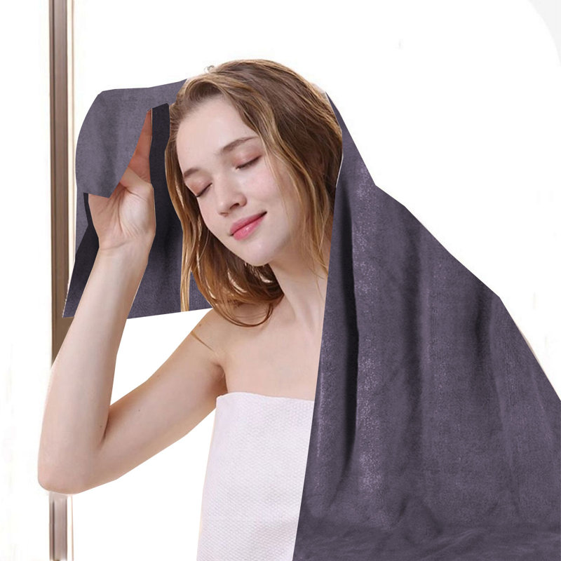 Towels Soft Highly Absorbent Hotel Spa Bathroom Towel Collection for Bathroom Kitchen | 11.8x27.5 Inch | Set of 10, Gray