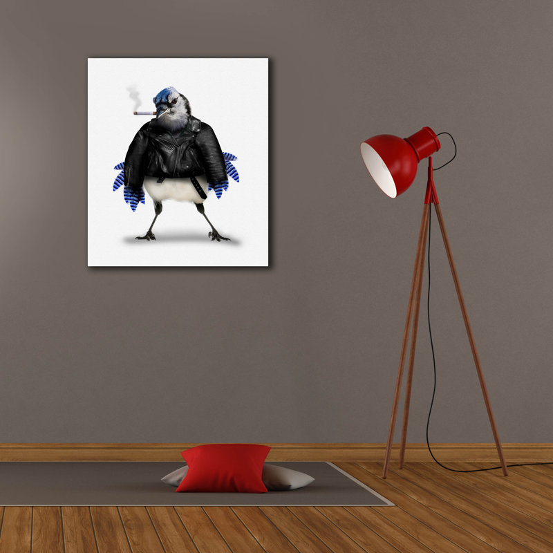 «Blue Jay Bully» par John Hovenstine, toile épique Graffiti, 26 po x 30 po, H 30 po x l 26 po