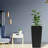 Square, Faux , Black, Flower Pot Pack, 22 - Inch High, Automatic Watering, Balcony, Courtyard Greening Patio, Yard-917463779
