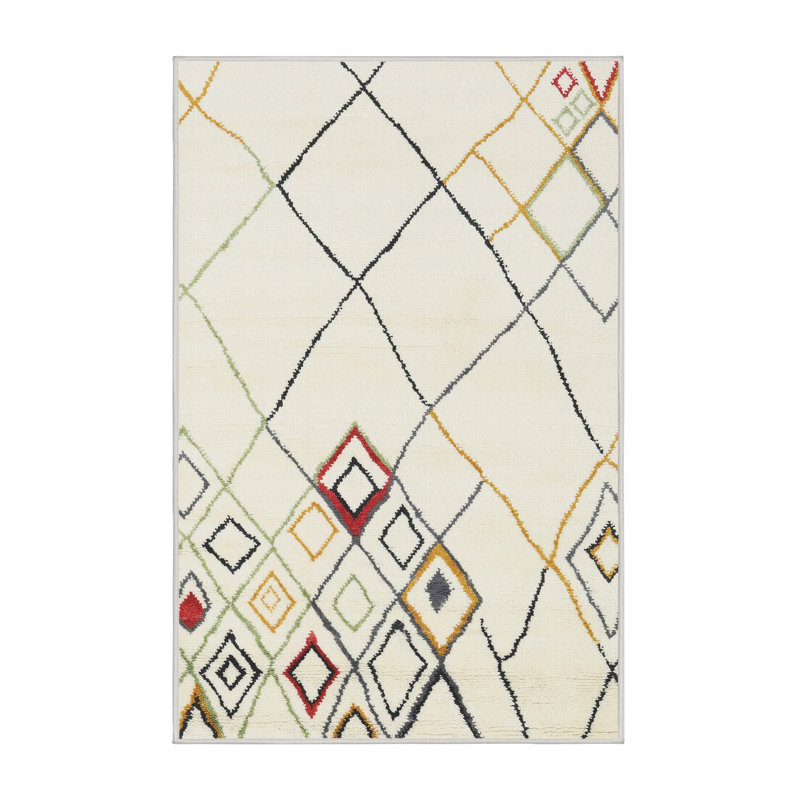 Geometric Indoor Rug, Rectangle 7' x 10'