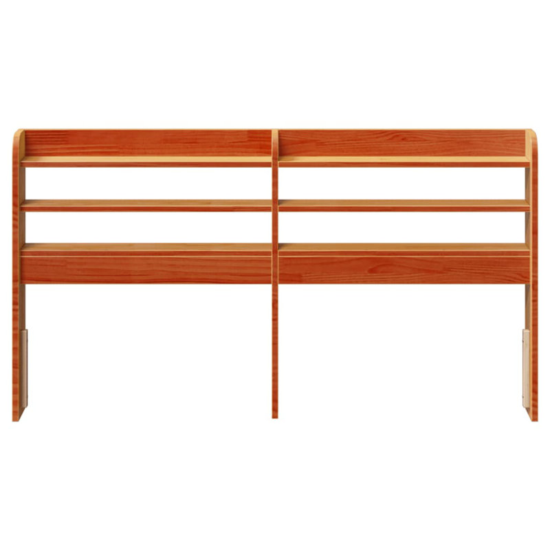 Solid Wood Headboard, Double (4'6), Wax Brown