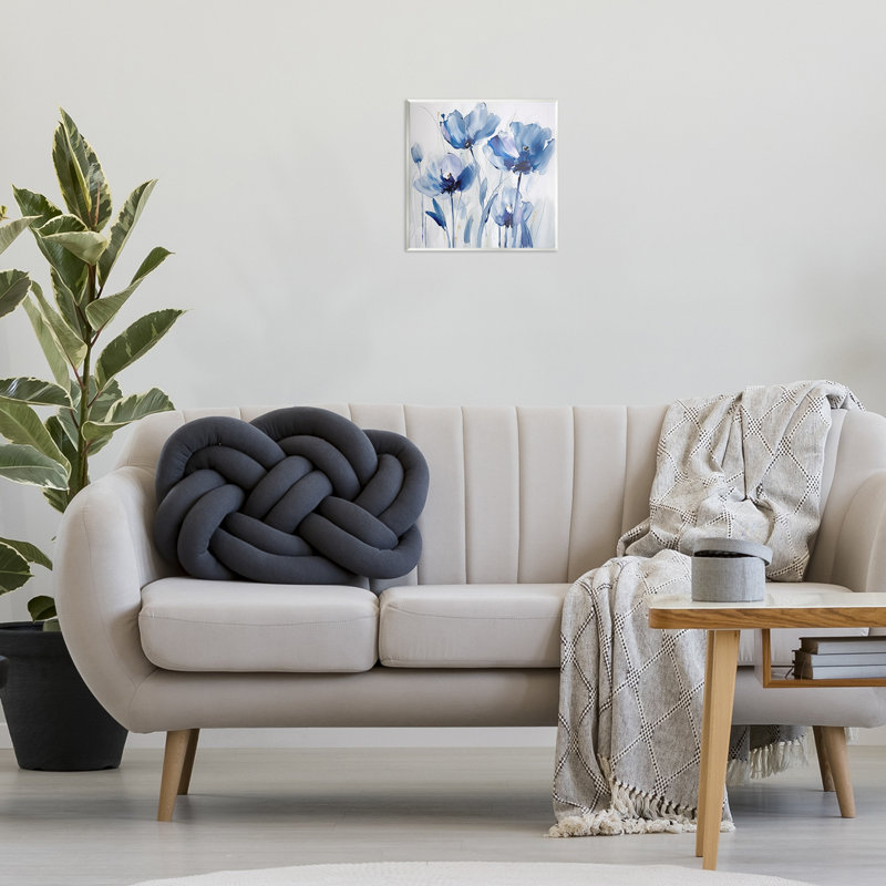 Art mural bleu abstrait par Sasha