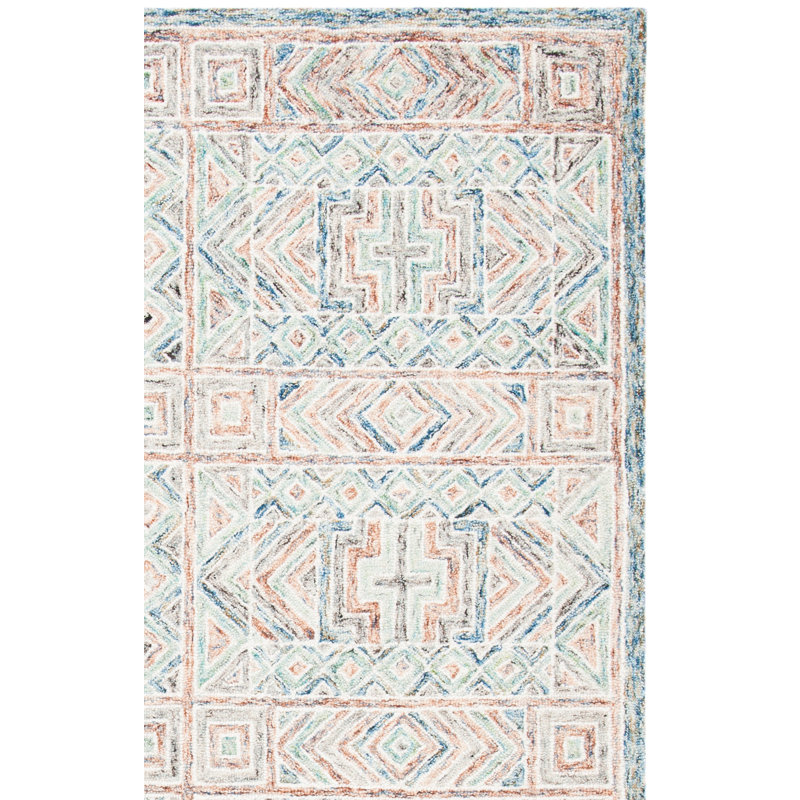 Tapis en laine et coton touffeté à la main Gratian, Rectangle 5 pi x 8 pi