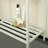 24'' Freestanding Bathroom Iron Shelves Without Basin, White
