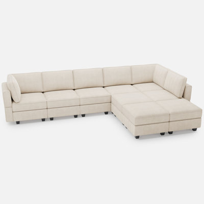 Corduroy Modular Freely Combined Sofa Bed Sleeper Variable Sectional Sofa Storage Couch