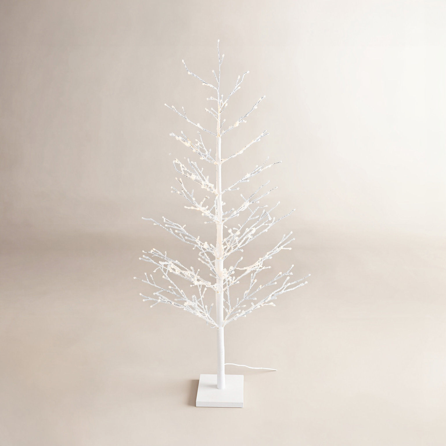 White Birch Tree with LED Lights, 47.24"