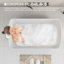 Baignoire de trempage autoportante en acrylique de 49 po, bain de trempage japonais de forme carrée, trop-plein chromé et drain rapide, blanc brillant-120935499