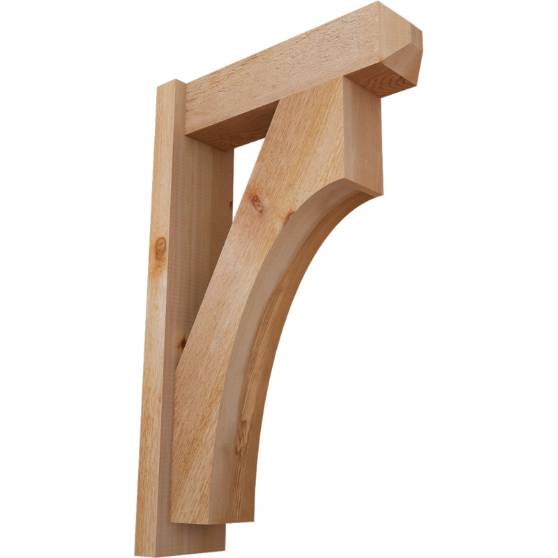 Persienne en bois rustique Westlake Craftsman, Cèdre rouge de l'Ouest de 6 po (sciage brut), P 34 po x H 34 po