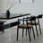 Acrylic solid wood combined dining table-258758217