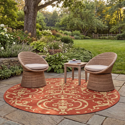 Tapis oriental d'intérieur / extérieur Cherene Performance