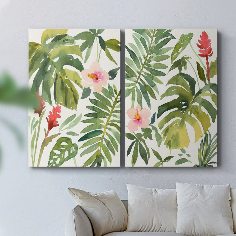 Toile tendue Tropical Farrago I-Premium Gallery - prête à être accrochée, H 12 po x l 8 po