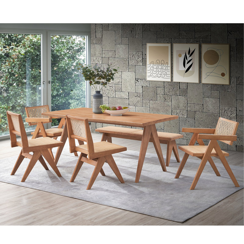 Fauteuil beige et naturel (ensemble de 2)