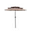 Parasol de patio extérieur à 9 niveaux avec manivelle 9Ft-1870663682