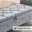 Banc de rangement rembourré 66,9 po-459562680