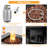 Anthone Square Steel, Stainless Steel, Marble, PE Rattan Propane Smokeless Fire Pit Table with Hidden Fuel Tank