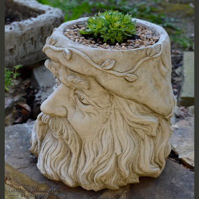 Henke Handcrafted Stone Outdoor Statue Planter
