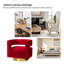 Fauteuil demi-tonneau pivotant en velours 29,5 po Alson-1864318585