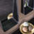 Metal Flat Wall Mirror with Shelves