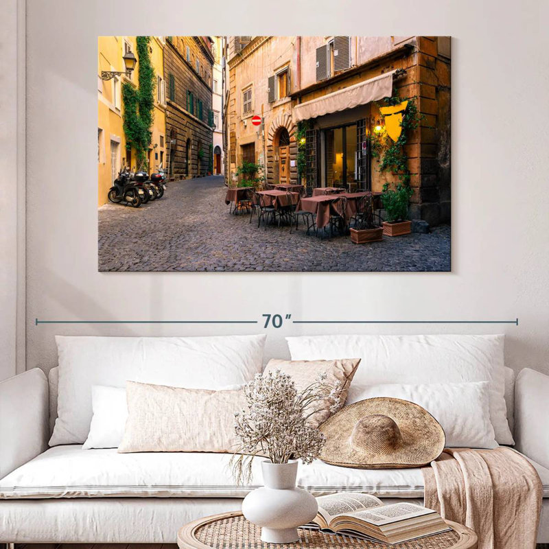 Sirci, rue historique de Rome, H 34 po x l 51 po