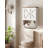 Bathroom Wall Cabinet With Open Partition & Rustic Towel Bar