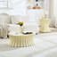 Ensemble de table basse en fibre de verre robuste pour salon