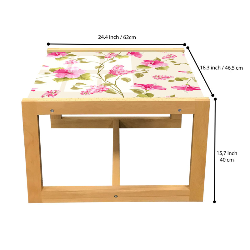Jacarra Trestle Coffee Table, 40cm H x 46.5cm W x 62cm D