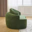 Deux places incurvées avec chenille, amovibles, confortables pour une assise à long terme, style rétro, appartements convenables en chenille, doux et doux, assise moyenne, idéal