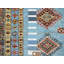 Tapis oriental bleu en laine noué à la main 3 pi 0 po x 5 pi 2 po - MOA10286319