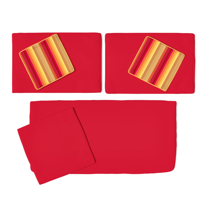 Outdoor Sunbrella Loveseat Cushion Cover, Red Sunbrella®