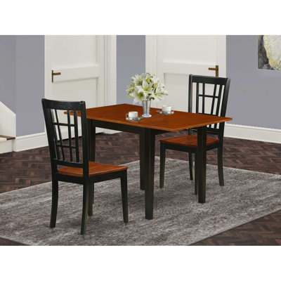 Solid Wood Top Dining Table Set