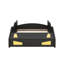 Full Size Race Car-Shaped Platform Bed with Wheels and Storage, Black+Yellow-1502568261-1502568260