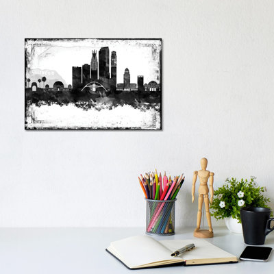 Los Angeles Skylines - Wrapped Canvas Print
