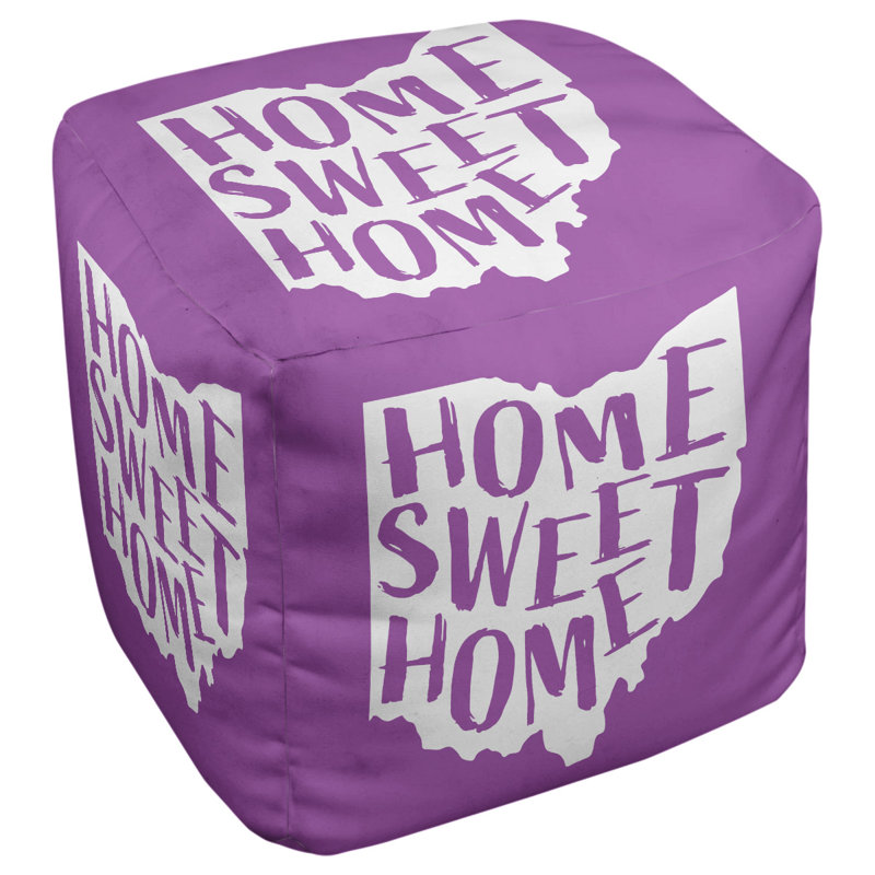 Repose-pieds à cubes ohio the home, Violet