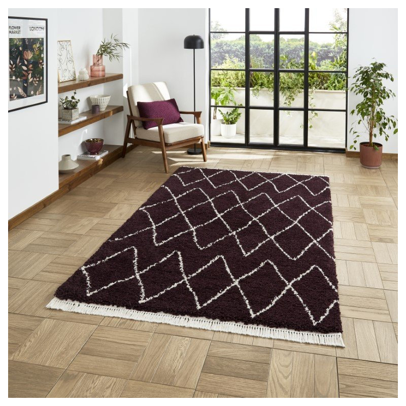 Pechler area rug Machine Woven Purple, Rectangle 80 x 150cm