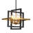 Mercer41 6 - Light Dimmable Industrial Square/Rectangle Geometric Candle Style Chandelier with Metal Cage for Dining Room, Kitchen Island, Foyer, Hallway-1153974943