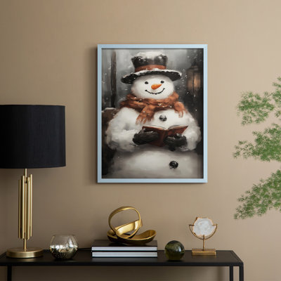 Art des Fêtes de Noël - série 2 - CXLII, reproduction encadrée - bois massif