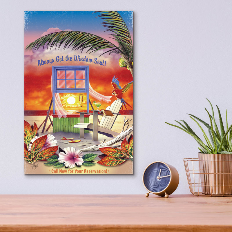 «Window Window» par Acrylique de James Mazzotta, H 16 po x l 12 po x P 0,13 po