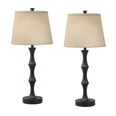 Ensemble de lampes de table 30 "avec prise Expresso Downtown Collection