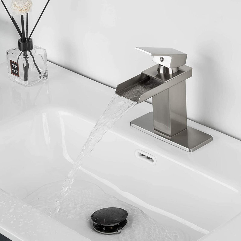 Robinet pour salle de bain à poignée simple