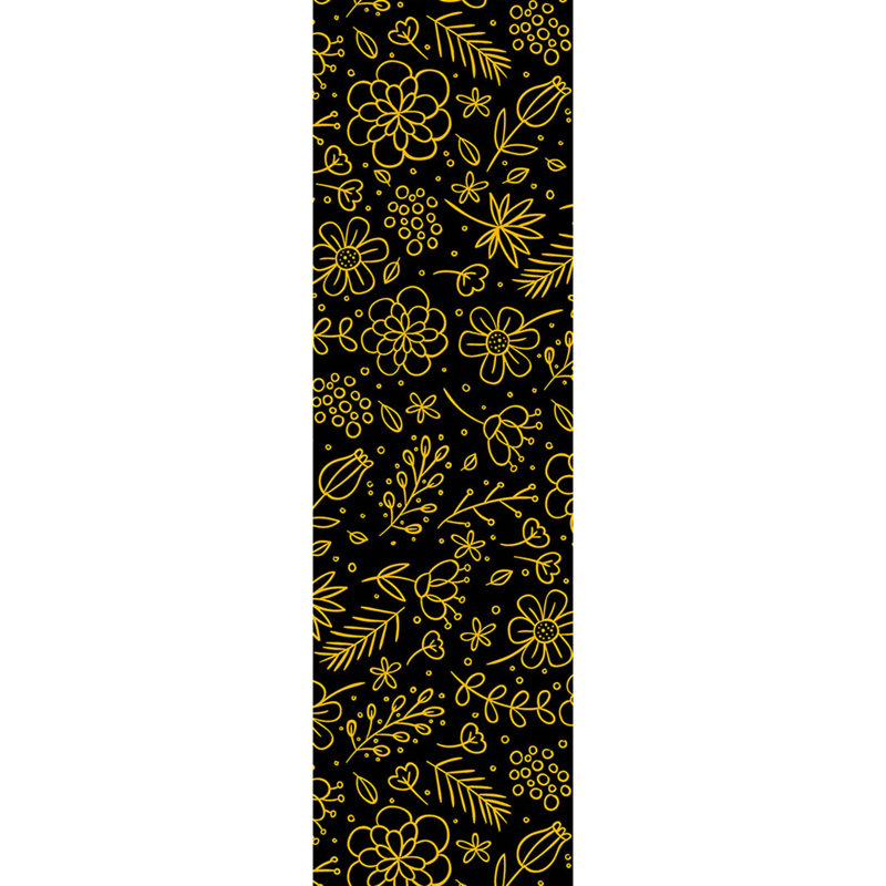 Chemin de table Chertsey, Noir / Jaune