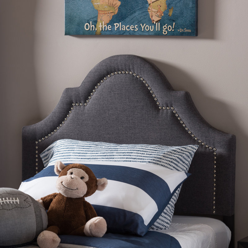 Michelly Upholstered Headboard, Dark Gray