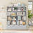 57.5"H 5-Tier Cube Storage Bookcase, Standard Bookcase with 4 Removable Drawers-2088301494