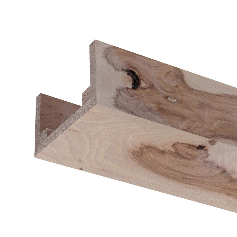 Rustic Box Beam Hickory, 3" H x 5.5" W x 92" D