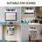 3-Light Modern LED Vanity Light, Bathroom Wall Fixture Over Mirror