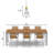 8"W Marquarious 1-Light Textured Glass Pendant