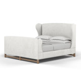 Herbert Upholstered Wingback Bed